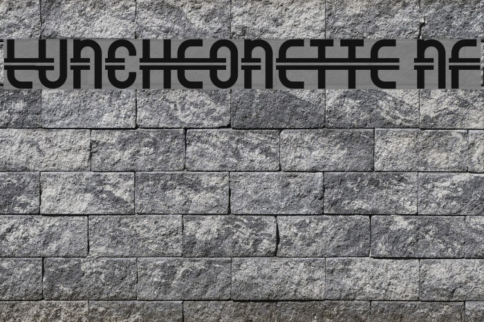 Luncheonette NF Font examples