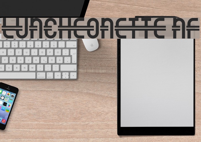 Luncheonette NF Font examples