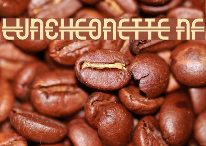 Luncheonette NF Font examples