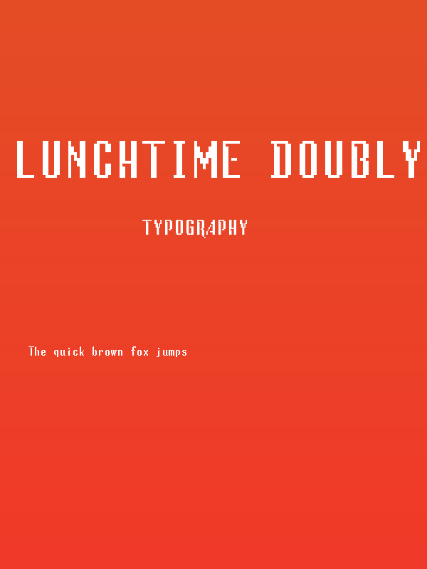 Lunchtime Doubly So Regular Poster