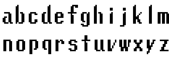 Lunchtime Doubly So Regular Font LOWERCASE