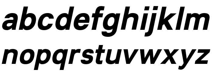 Lunchtype21 Bold Italic Font LOWERCASE