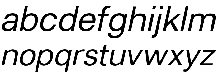 Lunchtype21 Italic Font LOWERCASE