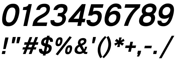 Lunchtype21 Medium Italic Font OTHER CHARS