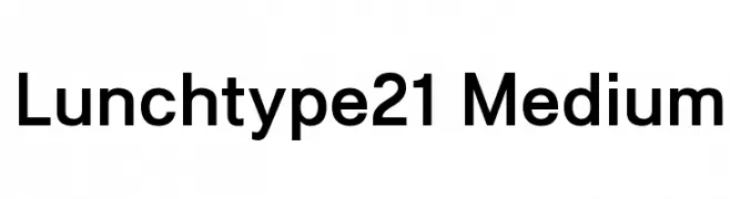 Lunchtype21 Medium  Frei Schriftart Herunterladen