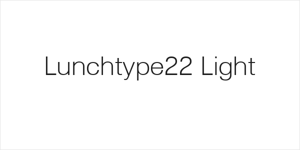 Lunchtype22 Light Logo