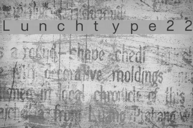 Lunchtype22 Font examples