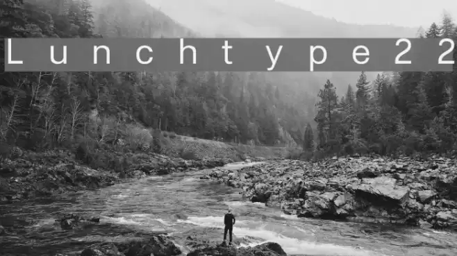 Lunchtype22 Font examples