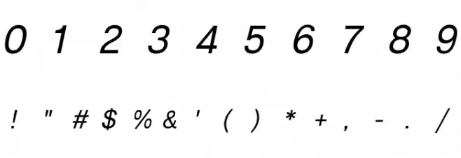 Lunchtype23 Italic Font OTHER CHARS