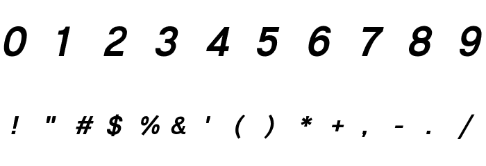 Lunchtype23 Medium Italic Font OTHER CHARS