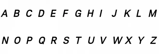 Lunchtype23 Medium Italic Fonte MAIÚSCULAS