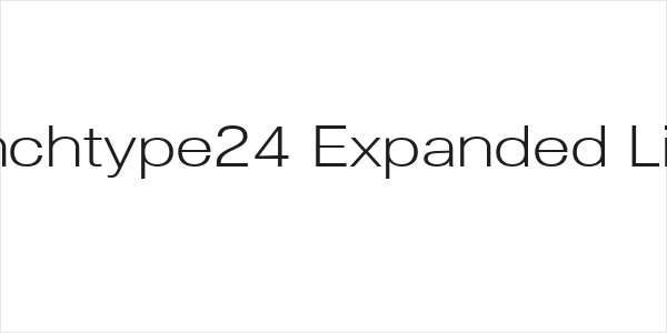 Lunchtype24 Expanded Light Logo