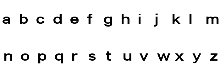 Lunchtype24 Expanded Medium Font LOWERCASE
