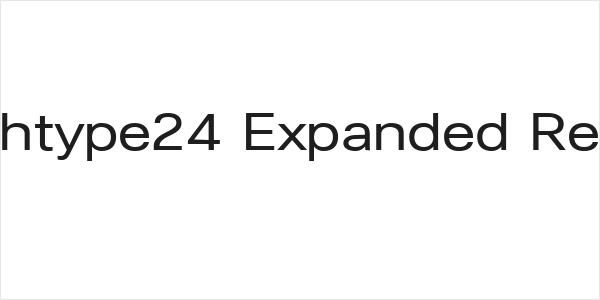 Lunchtype24 Expanded Regular Logo