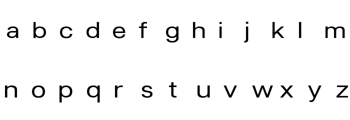 Lunchtype24 Expanded Regular Font LOWERCASE