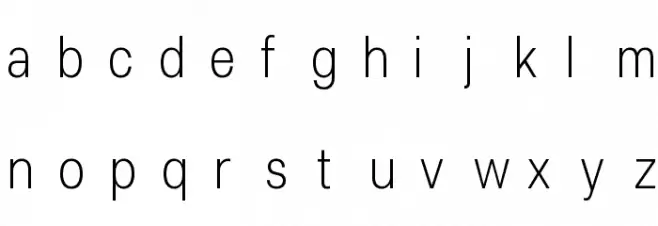 Lunchtype25 Condensed Light خط أحرف صغيرة