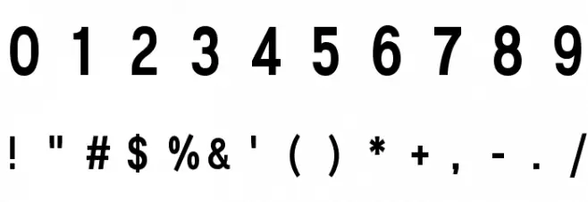 Lunchtype25 Condensed Medium Font OTHER CHARS