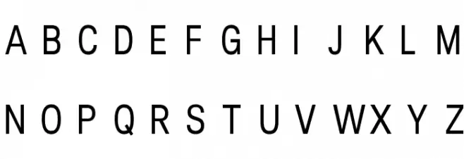 Lunchtype25 Condensed Regular 字体 大写
