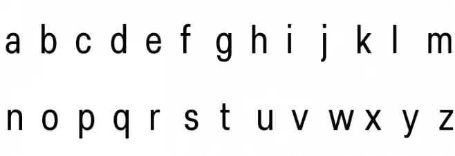 Lunchtype25 Condensed Regular Schriftart Kleinbuchstaben
