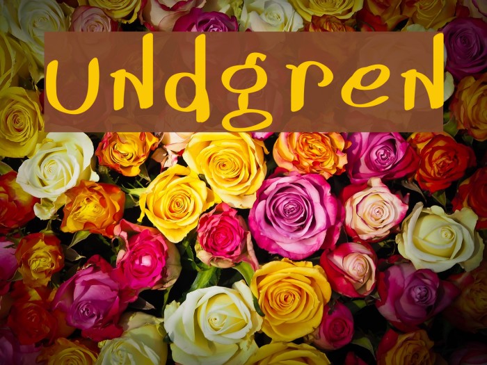 Lundgren Font examples