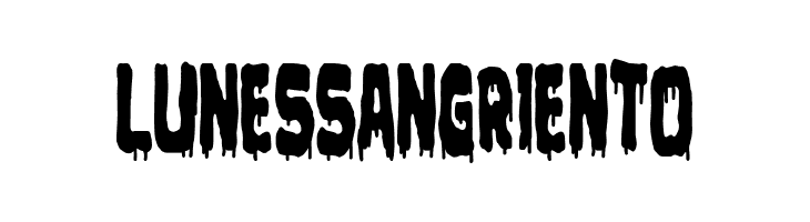Lunes Sangriento  font caratteri gratis