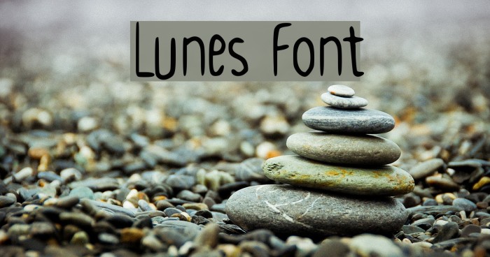 Lunes Font examples