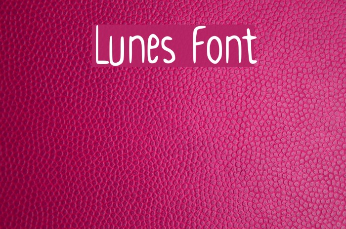 Lunes Font examples