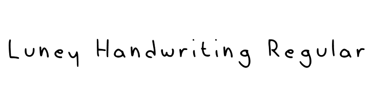 Luney Handwriting Regular  Скачать бесплатные шрифты