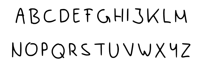 Luney Handwriting Regular Font UPPERCASE