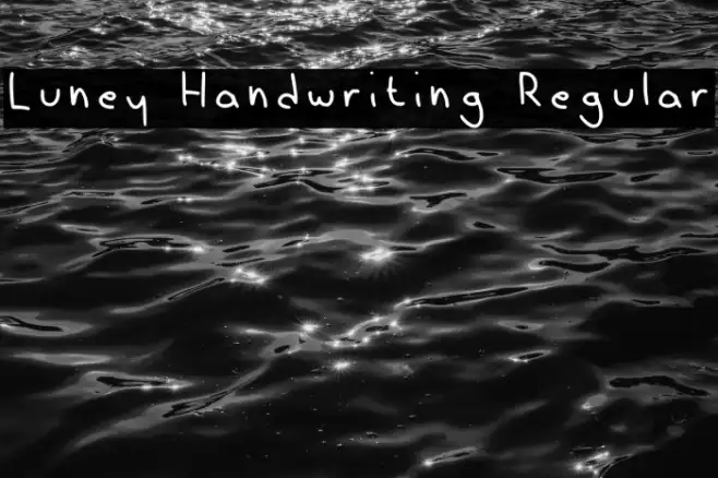 Luney Handwriting Regular Example 3
