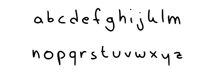 Luney Handwriting Regular Font LOWERCASE