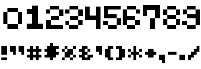 Lupanesque Pixel 2018 Font OTHER CHARS