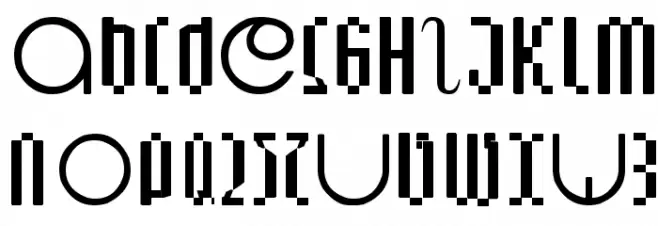 Lupanesque consqueezed 字体 大写
