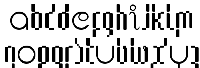 Lupanesque consqueezed Font LOWERCASE