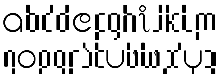 Lupanesque mixqueezed Font LOWERCASE