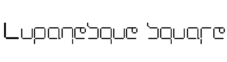 Lupanesque square  Frei Schriftart Herunterladen