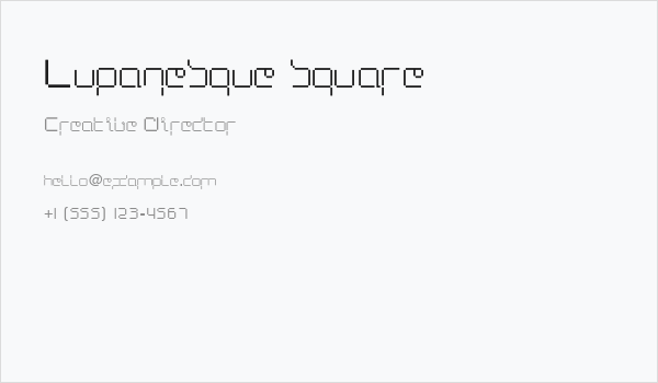 Lupanesque square Business Card