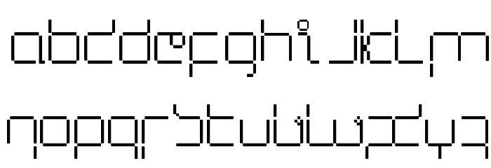 Lupanesque square Font LOWERCASE