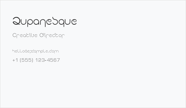 Lupanesque Business Card