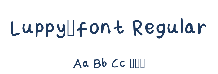 Luppy_font Regular Font Preview