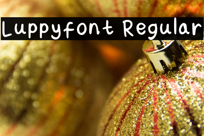 Luppy_font Regular Example 2