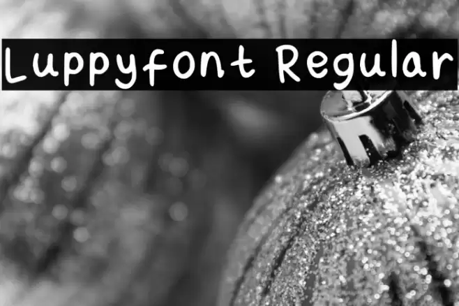 Luppy_font Regular Fuentes examples