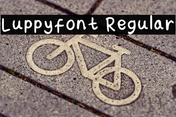 Luppy_font Regular Example 3