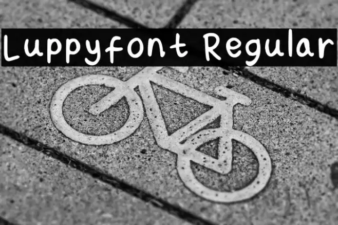 Luppy_font Regular Fuentes examples