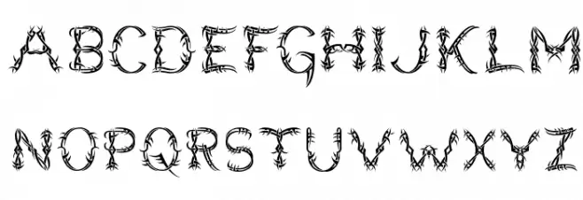 Lupus Blight Шрифта ВЕРХНИЙ