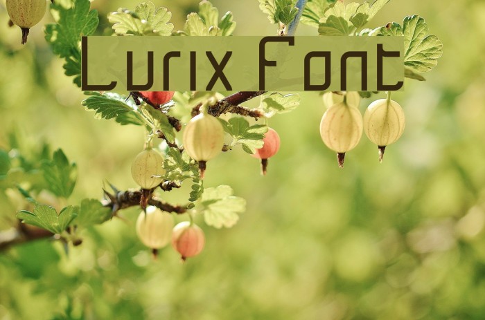 Lurix Font examples