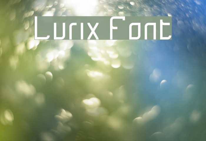 Lurix Font examples