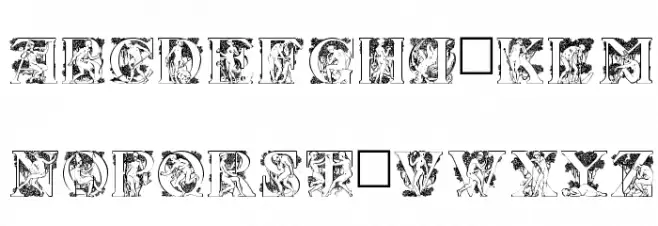 Lurzing Initials Font Litere mari