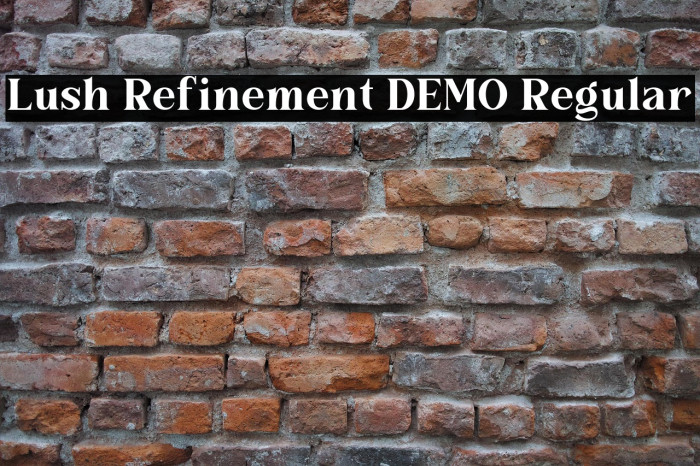 Lush Refinement DEMO Regular Example 1