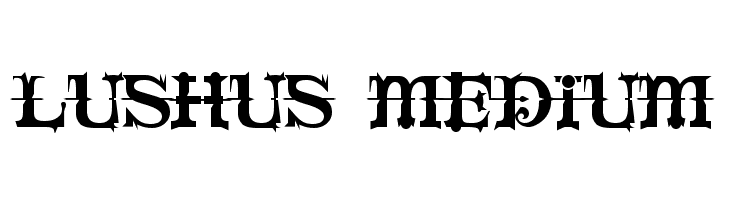 LushUs Medium Font